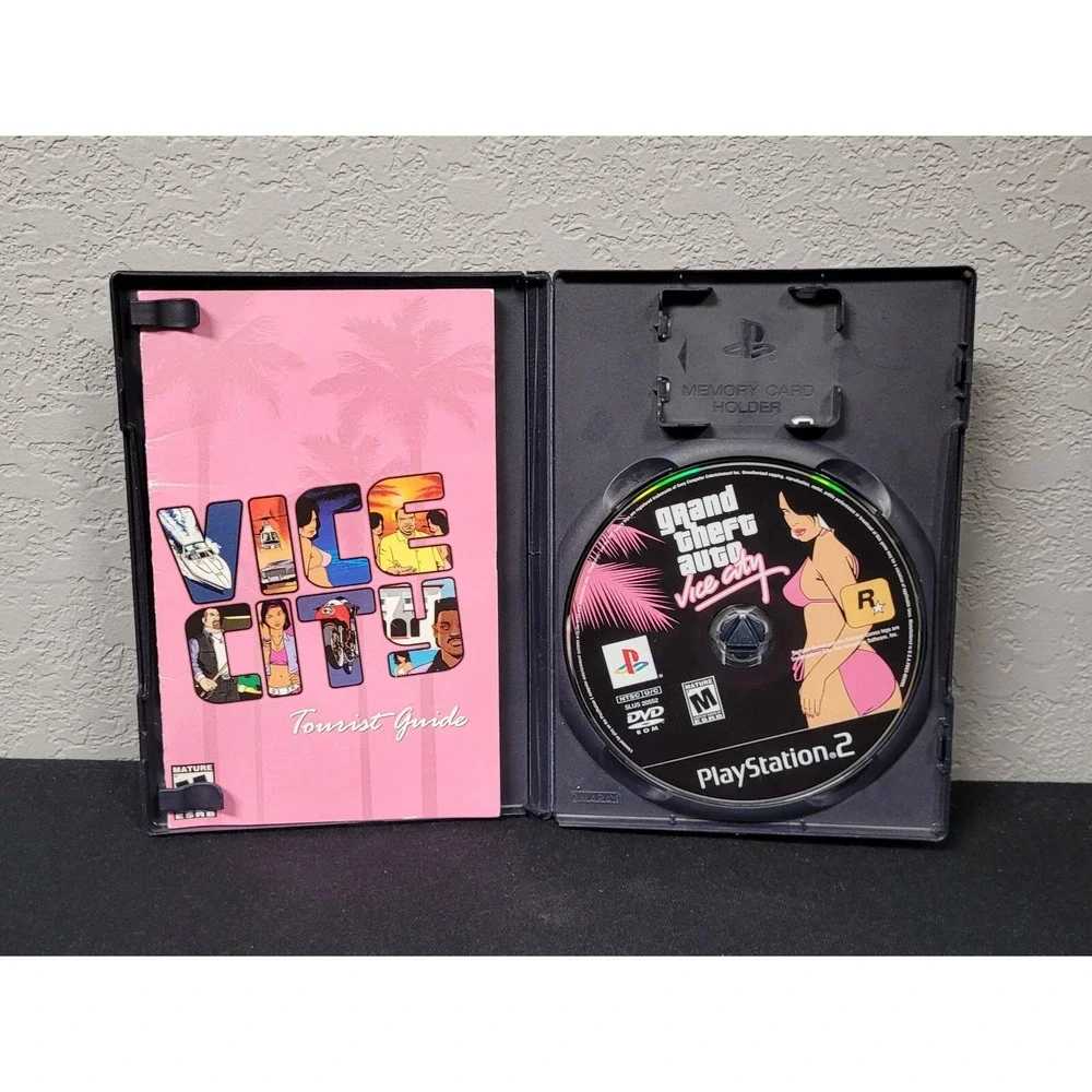 Grand Theft Auto Vice City (Sony PlayStation 2, 2002) PS2 Video Game